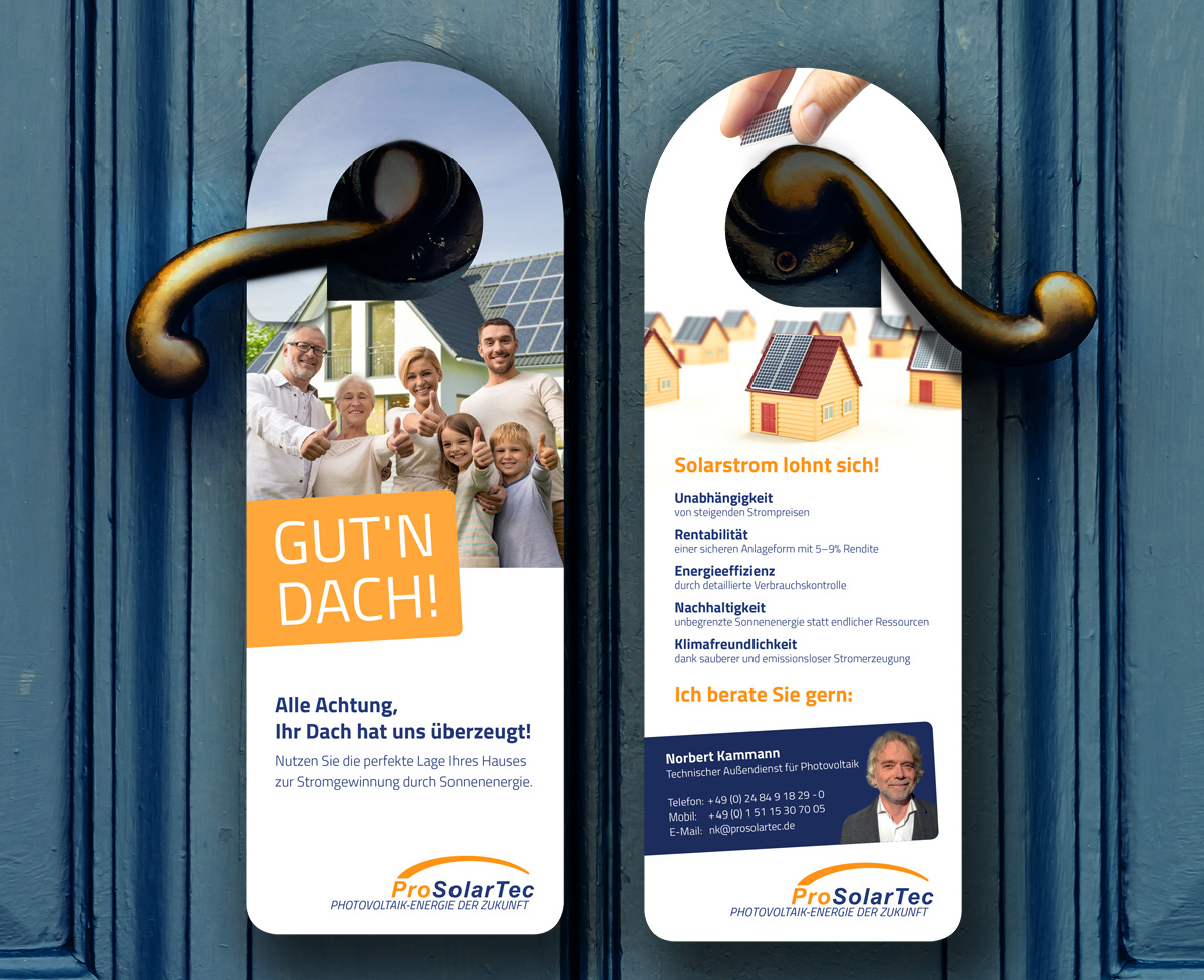 Türhänger Werbeflyer